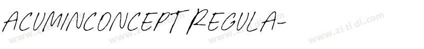 AcuminConcept Regula字体转换